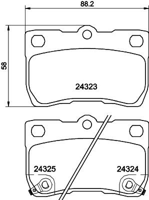 MINTEX MDB2728: Piduriklotsid