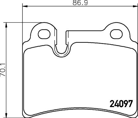 MINTEX MDB2740: Piduriklotsid