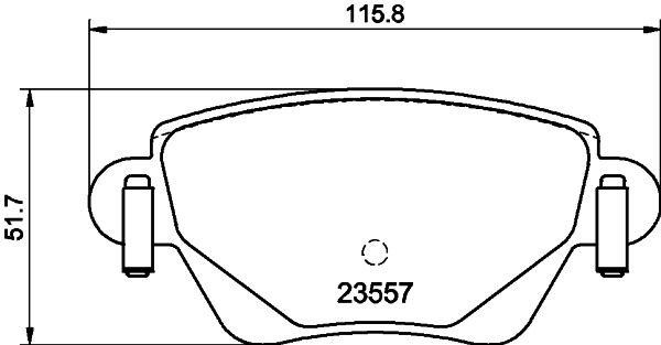MINTEX MDB2746: Piduriklotsid koos pidurisadula kruvidega