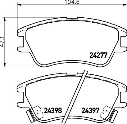MINTEX MDB2762: Piduriklotsid