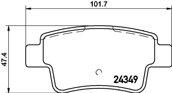 MINTEX MDB2779: Piduriklotsid koos pidurisadula kruvidega