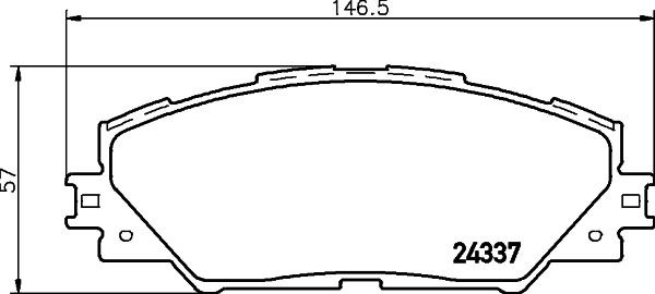 MINTEX MDB2786: Piduriklotsid koos lisadega
