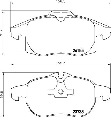 MINTEX MDB2837: Piduriklotsid