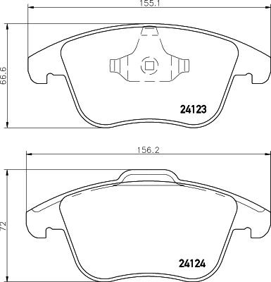 MINTEX MDB2860: Piduriklotsid