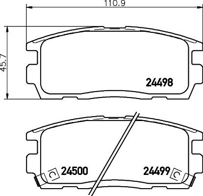MINTEX MDB2864: Piduriklotsid