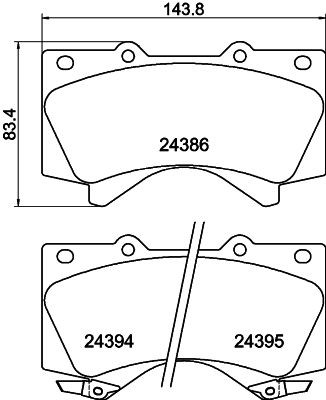 MINTEX MDB2878: Piduriklotsid