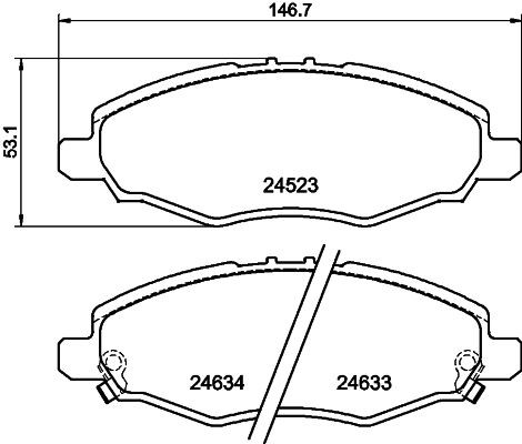 MINTEX MDB2880: Piduriklotsid