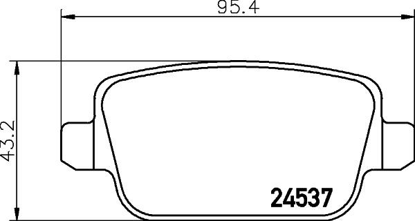 MINTEX MDB2887: Sada brzdových destiček, kotoučová brzda s příslušenstvím, Šrouby třmenů