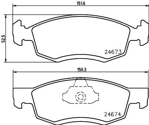 MINTEX MDB2962: Piduriklotsid