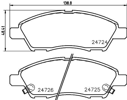 MINTEX MDB2977: Piduriklotsid