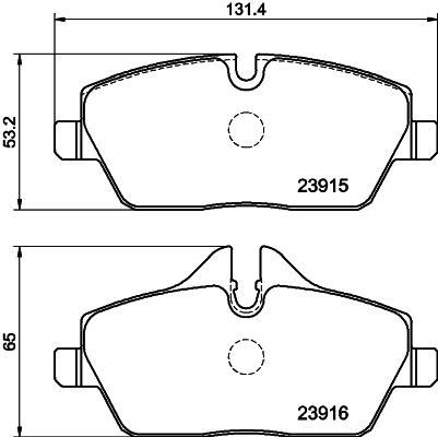 MINTEX MDB3017: Plăcuțe de frână cu suruburi etrier