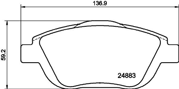 MINTEX MDB3025: Piduriklotsid koos lisadega, koos pidurisadula kruvidega