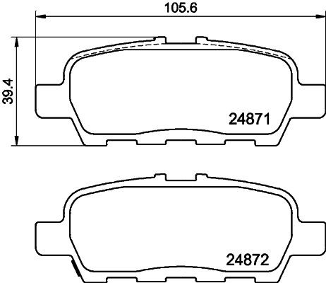 MINTEX MDB3026: Piduriklotsid
