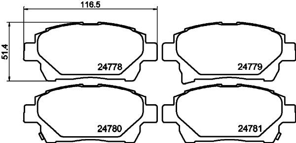 MINTEX MDB3031: Plaquettes de frein