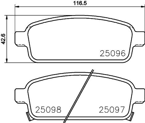 MINTEX MDB3087: Piduriklotsid