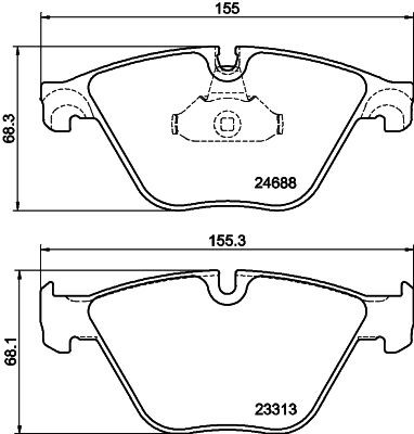 MINTEX MDB3092: Piduriklotsid