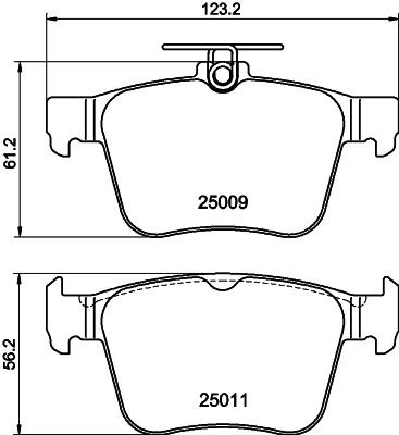 MINTEX MDB3101: Piduriklotsid