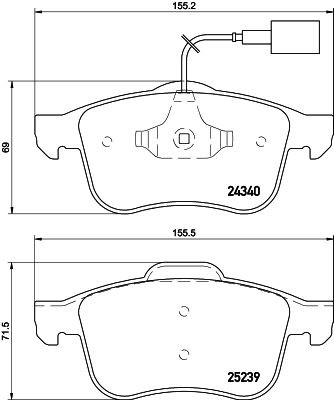 MINTEX MDB3121: Piduriklotsid