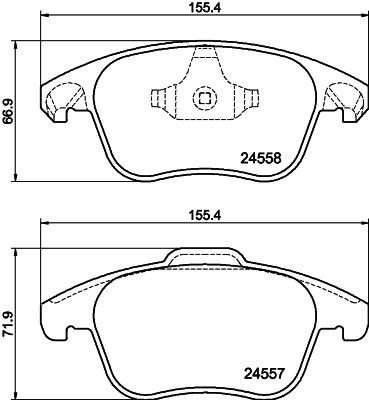 MINTEX MDB3122: Piduriklotsid