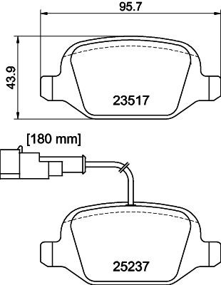 MINTEX MDB3213: Piduriklotsid koos pidurisadula kruvidega