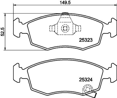MINTEX MDB3233: Piduriklotsid