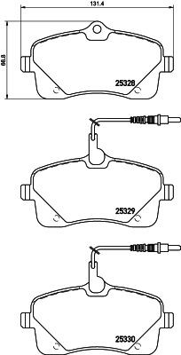 MINTEX MDB3238: Piduriklotsid