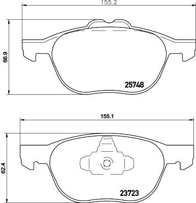 MINTEX MDB3362: Piduriklotsid