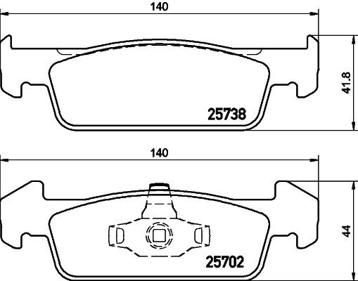 MINTEX MDB3375: Piduriklotsid