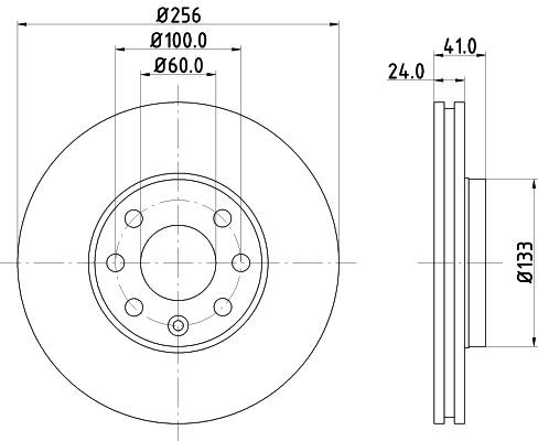 MINTEX MDC1049: Piduriketas Ø: 256mm, sisemine õhutus, Ø: 256mm, ilma rattakeskmeta, ilma rattalaagrita, ilma rattakinnituspoltideta