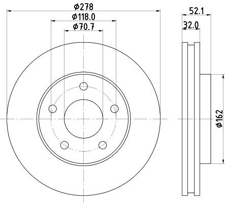 MINTEX MDC1071: Piduriketas Ø: 278mm, sisemine õhutus, Ø: 278mm, ilma rattakeskmeta, ilma rattalaagrita, ilma rattakinnituspoltideta