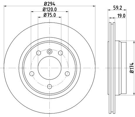 MINTEX MDC1384: Piduriketas Ø: 294mm, välisõhutus, Ø: 294mm, ilma rattakeskmeta, ilma rattalaagrita, ilma rattakinnituspoltideta