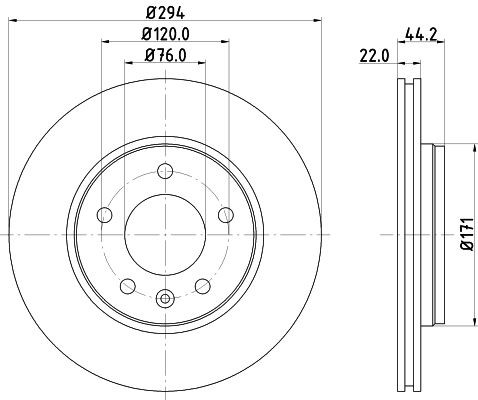 MINTEX MDC1708: Piduriketas Ø: 294mm, välisõhutus, Ø: 294mm, ilma rattakeskmeta, ilma rattalaagrita, ilma rattakinnituspoltideta