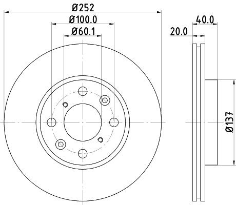 MINTEX MDC1756: Piduriketas Ø: 252mm, sisemine õhutus, Ø: 252mm, ilma rattakeskmeta, ilma rattalaagrita, ilma rattakinnituspoltideta