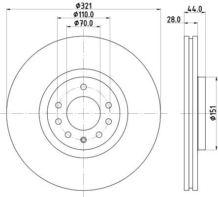 MINTEX MDC1843: Piduriketas Ø: 321mm, välisõhutus, Ø: 321mm, ilma rattakeskmeta, ilma rattalaagrita, ilma rattakinnituspoltideta