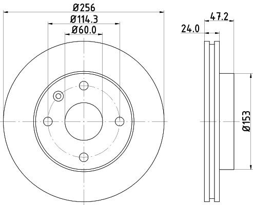 MINTEX MDC1990: Piduriketas Ø: 256mm, sisemine õhutus, Ø: 256mm, ilma rattakeskmeta, ilma rattalaagrita, ilma rattakinnituspoltideta