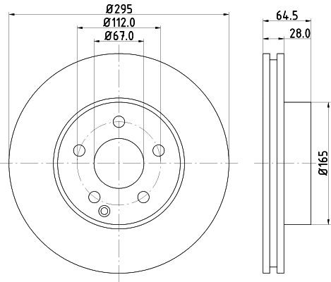 MINTEX MDC2014: Piduriketas Ø: 295mm, sisemine õhutus, Ø: 295mm, ilma rattakeskmeta, ilma rattalaagrita, ilma rattakinnituspoltideta