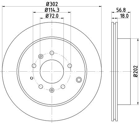 MINTEX MDC2082: Piduriketas Ø: 302mm, sisemine õhutus, Ø: 302mm, ilma rattakeskmeta, ilma rattalaagrita, ilma rattakinnituspoltideta