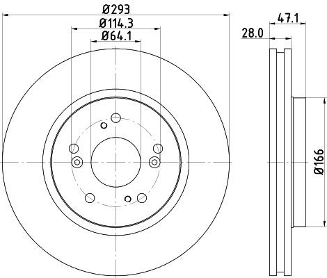 MINTEX MDC2104: Piduriketas Ø: 293mm, välisõhutus, Ø: 293mm, ilma rattakeskmeta, ilma rattalaagrita, ilma rattakinnituspoltideta