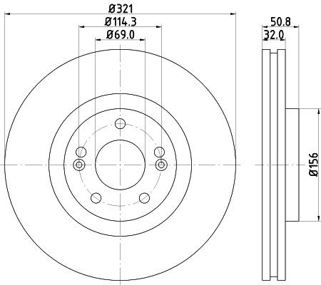 MINTEX MDC2175: Piduriketas Ø: 321mm, sisemine õhutus, Ø: 321mm, ilma rattakeskmeta, ilma rattalaagrita, ilma rattakinnituspoltideta