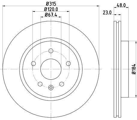 MINTEX MDC2191: Piduriketas Ø: 315mm, sisemine õhutus, Ø: 315mm, ilma rattakeskmeta, ilma rattalaagrita, ilma rattakinnituspoltideta
