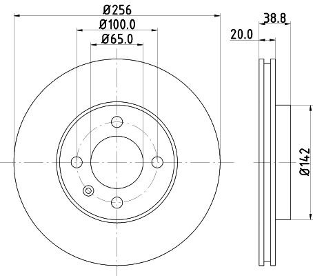 MINTEX MDC504: Piduriketas Ø: 256mm, sisemine õhutus, Ø: 256mm, ilma rattakeskmeta, ilma rattalaagrita, ilma rattakinnituspoltideta