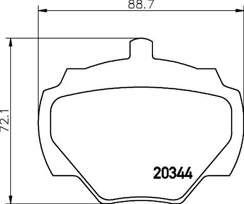 MINTEX MLB43: Piduriklotsid