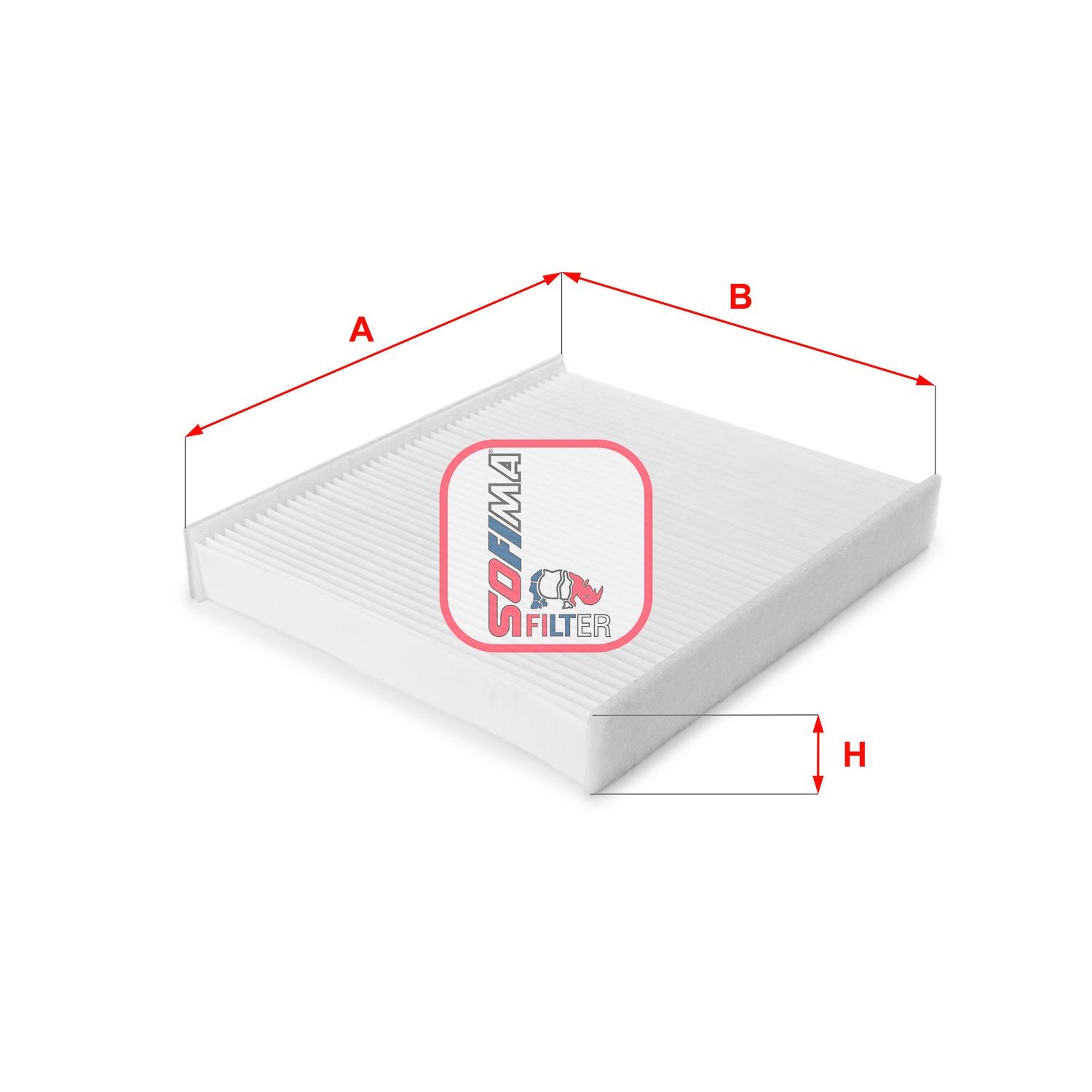 SOFIMA S 3190 C: Salono filtras dalelių filtras