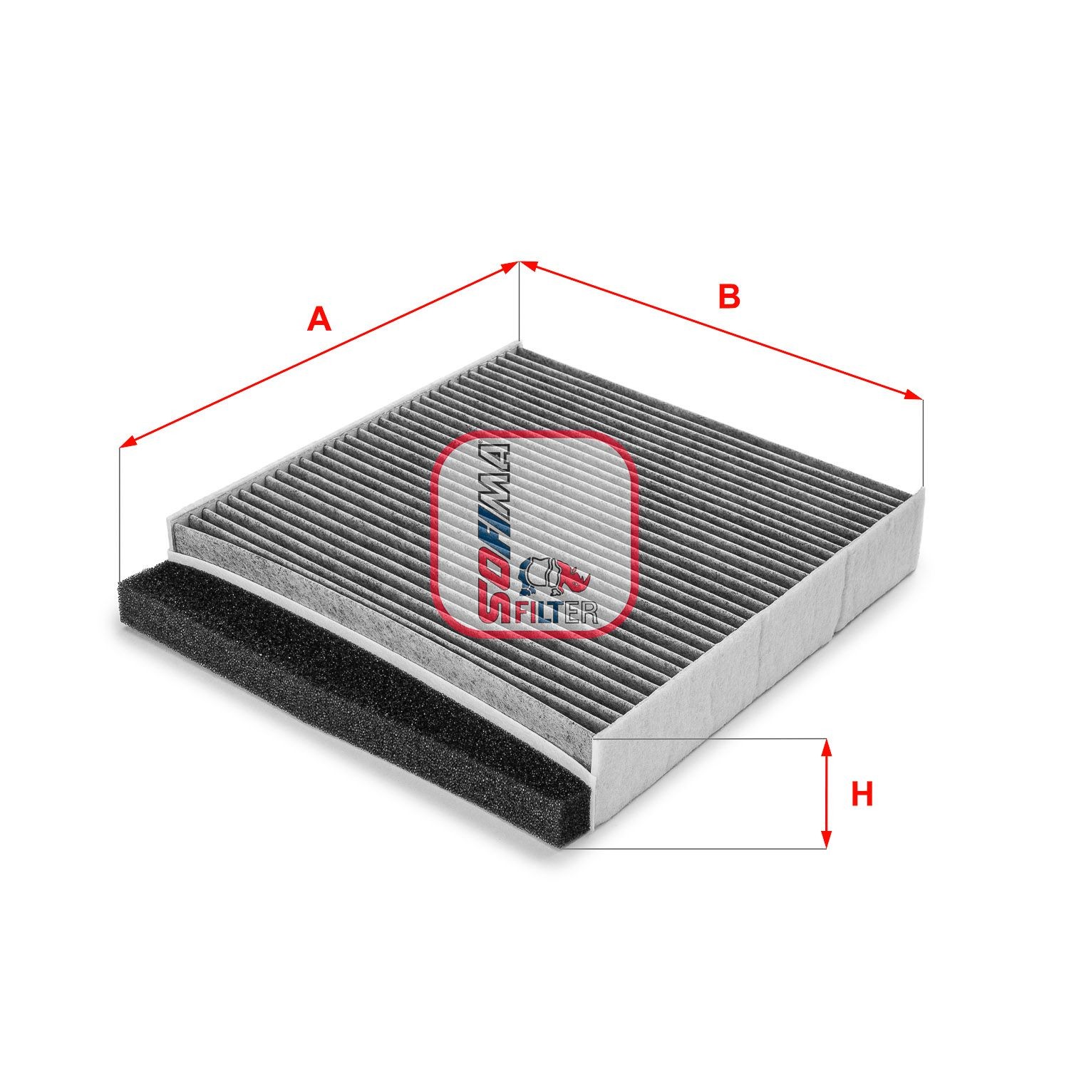 SOFIMA S 4126 CA: Filtrs, Salona telpas gaiss Aktivētās ogles filtrs
