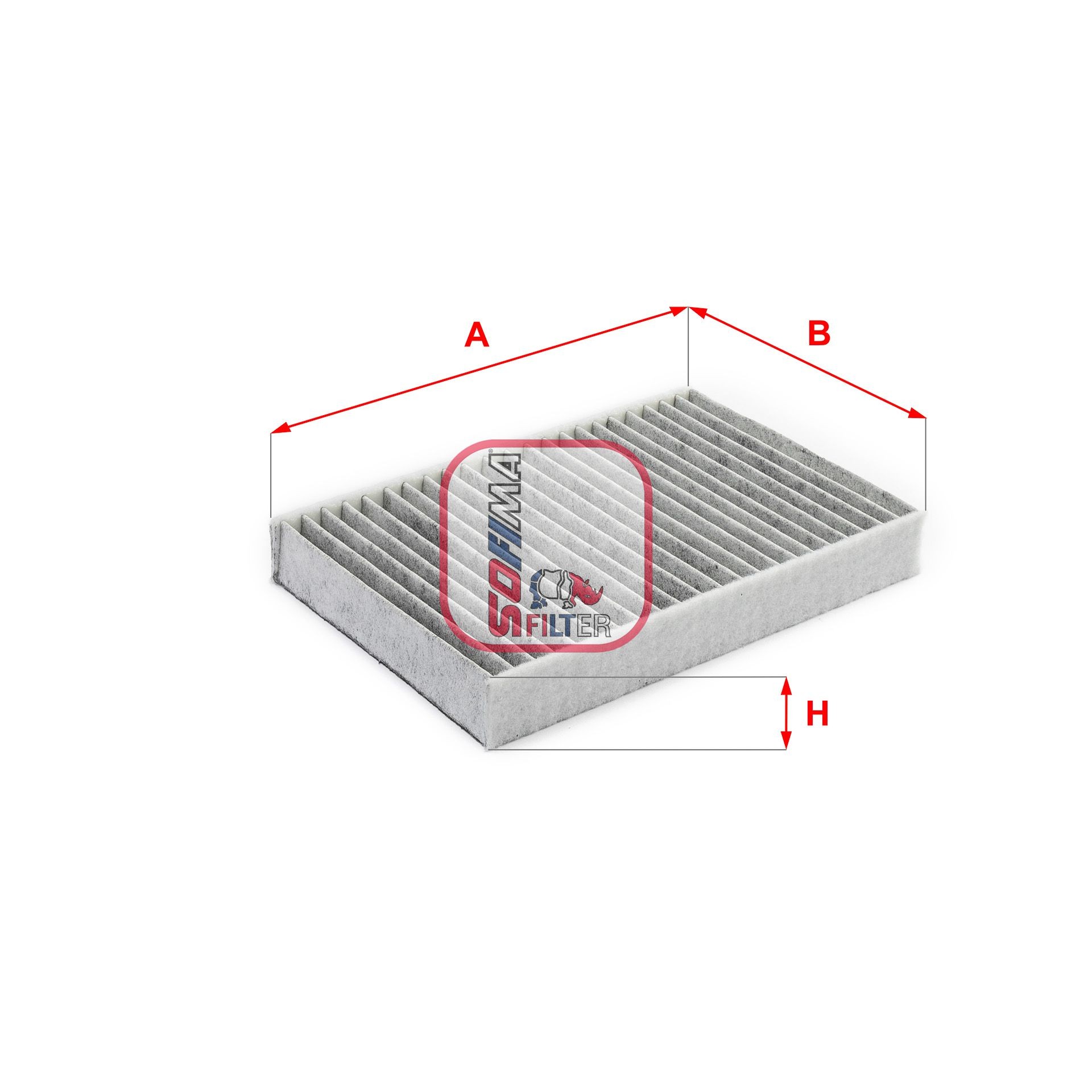 SOFIMA S 4196 CA: Kupéfilter aktivtkolfilter