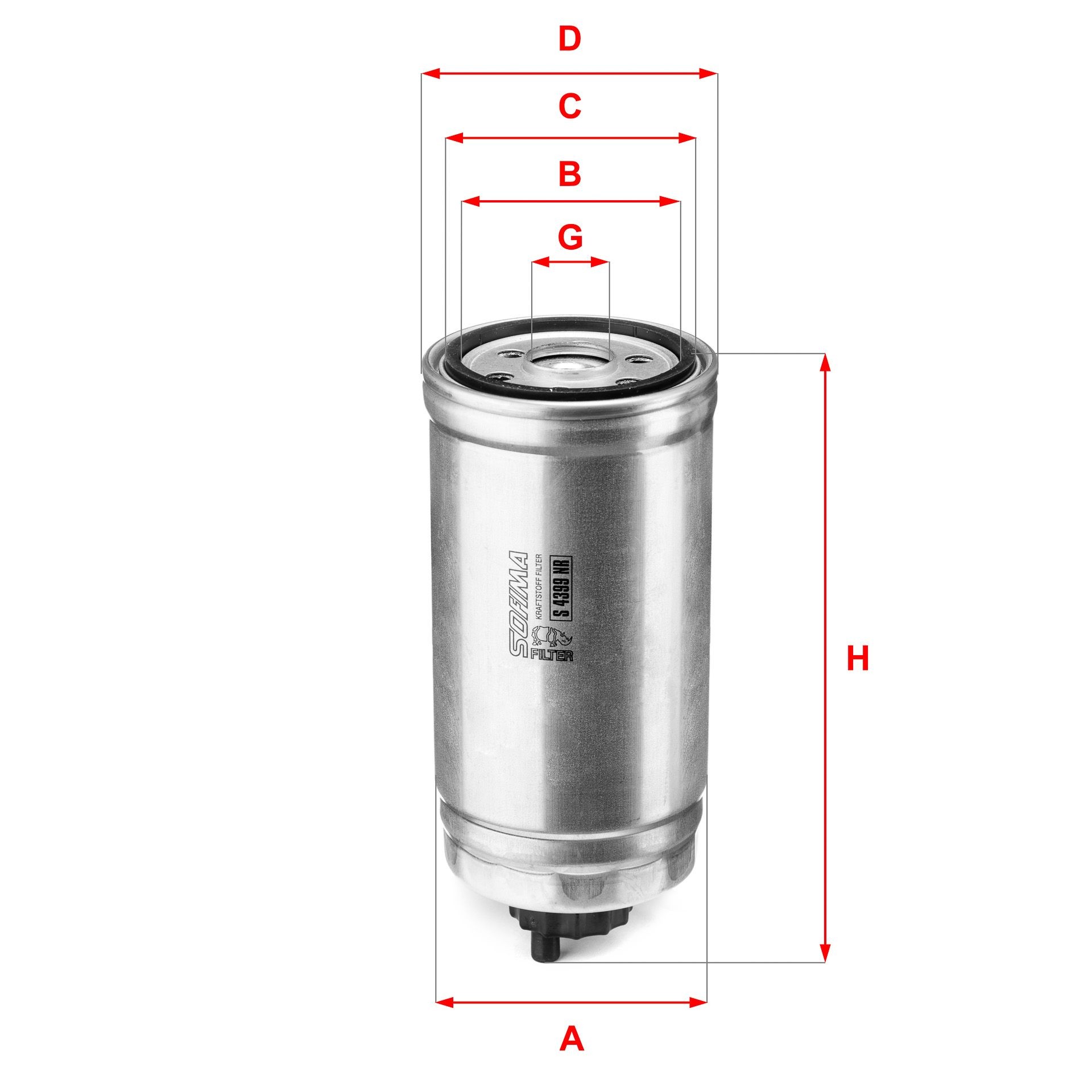 SOFIMA S 4399 NR: Kütusefilter