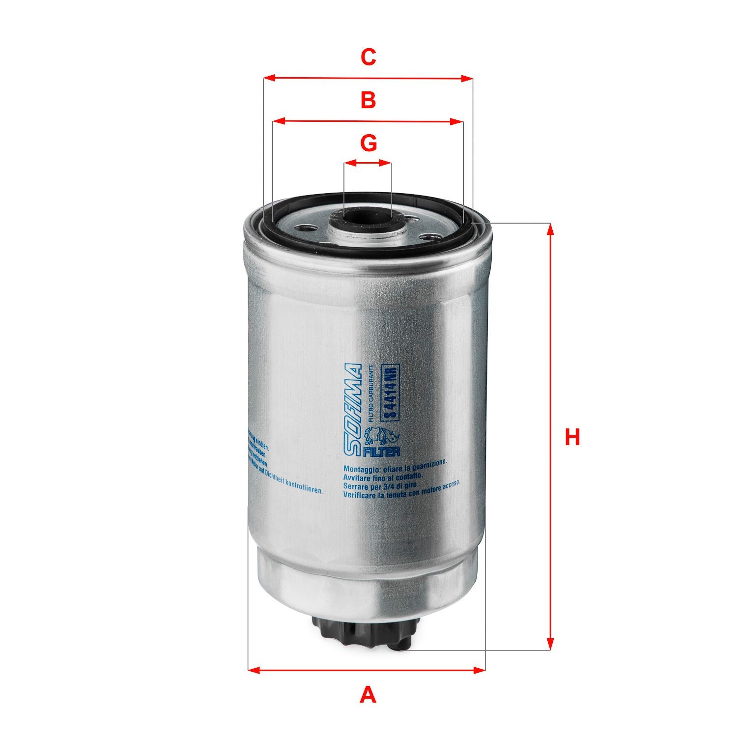 SOFIMA S 4414 NR: Kütusefilter