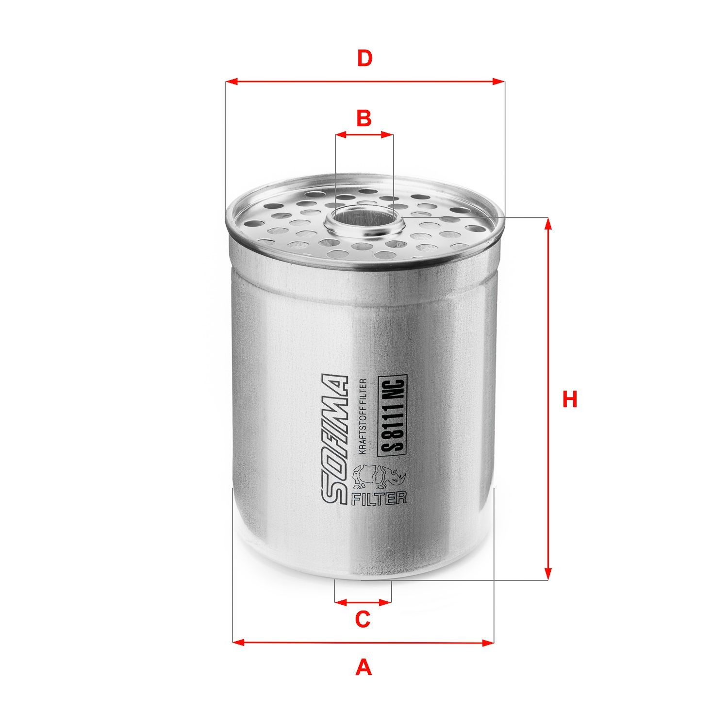 SOFIMA S 8111 NC: Palivový filter