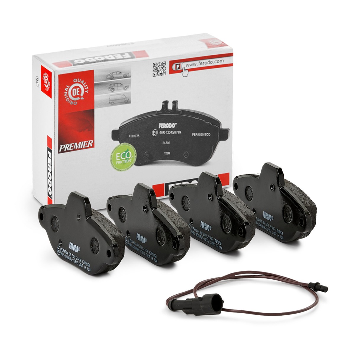 FERODO FDB925B: Plăcuțe de frână fara accesorii PREMIER