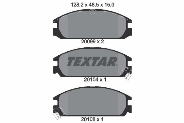 TEXTAR 2009902: Plaquettes de frein